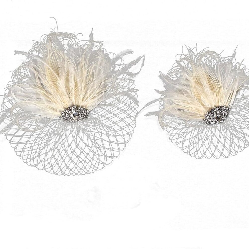Flapper Headband Roaring 20s Headpieces Flapper Accessory Fascinators For Women